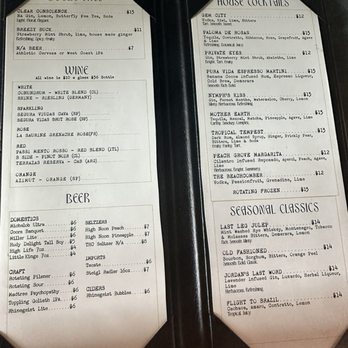 Second Story Bar - Menu - Cocktail Bars Near Me - Covington, Kentucky