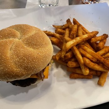 Retro Metro - Grilled onion burger with Cajun fries - Italian Near Me - Springfield, Missouri