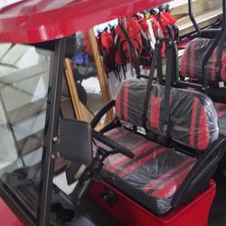 Bypass Sales - Bintelli Red 6 passenger LSV golf carts for sale and rental