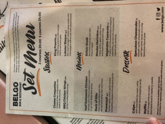 Menu photo 1 Belgo King's Cross London, XGL