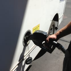 Budget Truck Rental - Gas overflowing. The gas gauge even showed it's overfilled...