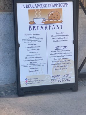 Menu photo 5 La Boulangerie Fresno, CA