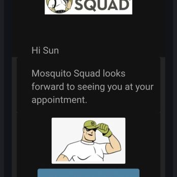 Mosquito Squad of Chelmsford & Cambridge - One of the pre arrival notifications. - Pest Control Near Me - Wilmington, Massachusetts