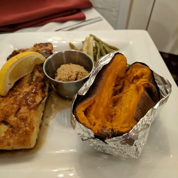 Royal Inn - Haddock, Baked Sweet Potato and Vegetables - Hotels Near Me - Ridgway, Pennsylvania Royal Inn - Haddock, Baked Sweet Potato and Vegetables - Hotels Near Me - Ridgway, Pennsylvania