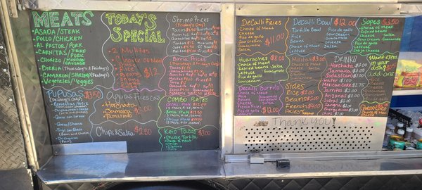 Menu photo 4 Tacos Decalli Elk Grove, CA