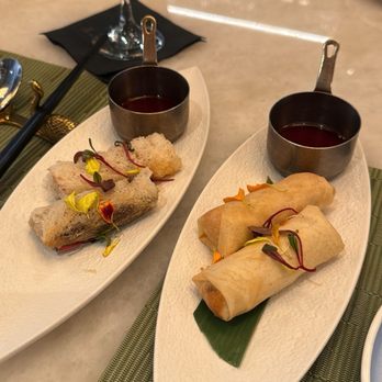 Maison Chinoise - Crispy Wagyu beef rolls. Shrimp egg rolls. - Dim Sum Near Me - Houston, Texas Maison Chinoise - Crispy Wagyu beef rolls. Shrimp egg rolls. - Dim Sum Near Me - Houston, Texas