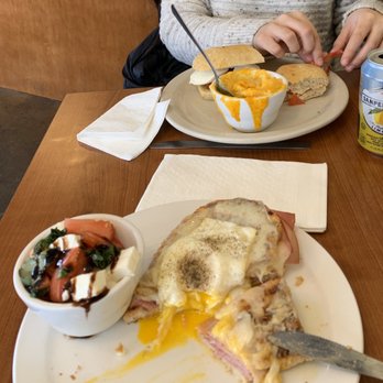 Cafe des Amis - Croque Madame with caprese side salad and Caprese Sandwich with Mac n cheese. Yummo!! - Breakfast & Brunch Near Me - Sewickley, Pennsylvania Cafe des Amis - Croque Madame with caprese side salad and Caprese Sandwich with Mac n cheese. Yummo!! - Breakfast & Brunch Near Me - Sewickley, Pennsylvania