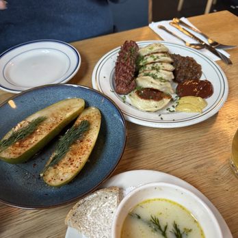 Mom Mom’s Kitchen - Pickle soup, dill pickles, cheesesteak pierogies with kielbasa. - Polish Near Me - Philadelphia, Pennsylvania Mom Mom’s Kitchen - Pickle soup, dill pickles, cheesesteak pierogies with kielbasa. - Polish Near Me - Philadelphia, Pennsylvania