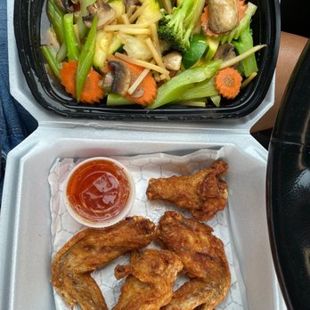 Red Orchid Thai Cuisine - Wings and veggies. - Thai Near Me - McDonough, Georgia Red Orchid Thai Cuisine - Wings and veggies. - Thai Near Me - McDonough, Georgia