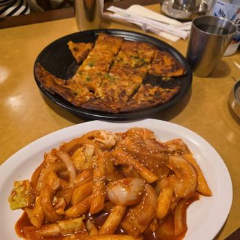 New Korea Restaurant - Teppoki rice cake and the scallion pancakes. So good I forgot to wait for a picture - Korean Near Me - Marina, California New Korea Restaurant - Teppoki rice cake and the scallion pancakes. So good I forgot to wait for a picture - Korean Near Me - Marina, California