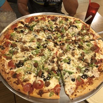 Silly Al's Pizza - Goliath size Silly Al's Combo. Fed 5 with leftovers. - Pizza Near Me - Quartzsite, Arizona Silly Al's Pizza - Goliath size Silly Al's Combo. Fed 5 with leftovers. - Pizza Near Me - Quartzsite, Arizona