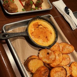Landmark Americana Tap & Grill - City Line - Maryland crab dip and cheesesteak egg rolls