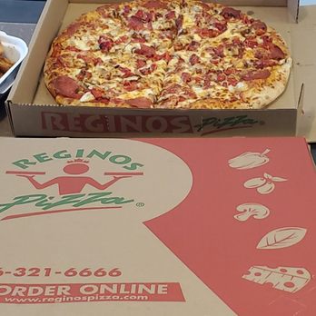 Regino's Pizza - a box of pizza and a box of fries - Pizza Near Me - Richmond Hill, Ontario