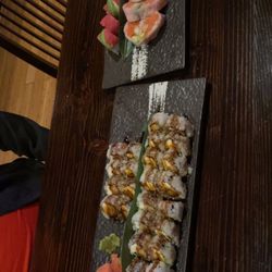 I Love Sushi Jones Valley - Viagra roll, sweetheart roll, and I can't remember the top right one.