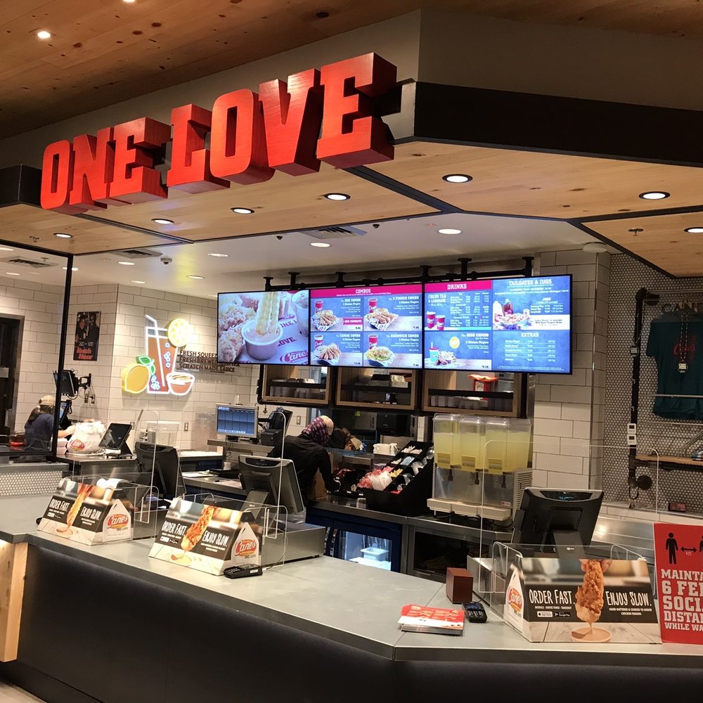 Raising Cane's Chicken Fingers - Ordering counter - Chicken Shop Near Me - Bakersfield, California Raising Cane's Chicken Fingers - Ordering counter - Chicken Shop Near Me - Bakersfield, California