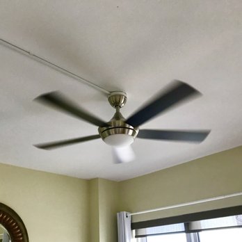 Perfect Electric Services - guest bedroom fan. the ceiling mount is less than 2" - Electricians Near Me - Fort Lauderdale, Florida Perfect Electric Services - guest bedroom fan. the ceiling mount is less than 2" - Electricians Near Me - Fort Lauderdale, Florida