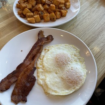 Scrambled - Eggs and Bacon with a side of Breakfast Potatoes - Breakfast & Brunch Near Me - Henderson, Nevada Scrambled - Eggs and Bacon with a side of Breakfast Potatoes - Breakfast & Brunch Near Me - Henderson, Nevada