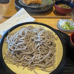 Chicken Katsu set, side soba noodles Chicken Katsu set, side soba noodles