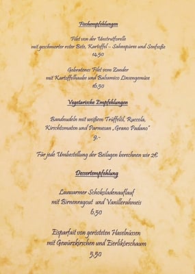 Menu photo 2 Restaurant Lengefelder Warte Anrode, TH