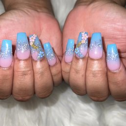 Gender Reveal Nails