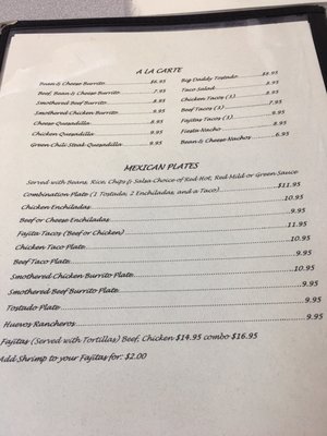 Menu photo 7 Big Daddy's Diner Cloudcroft, NM