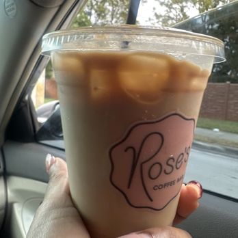 Rose’s Coffee Bar - Half pump hazelnut ice latte with oat milk - Coffee & Tea Near Me - Fort Lauderdale, Florida Rose’s Coffee Bar - Half pump hazelnut ice latte with oat milk - Coffee & Tea Near Me - Fort Lauderdale, Florida