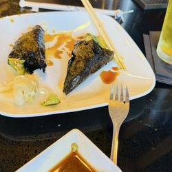 Bamboo Ya - Avocado Roll and Eel Avocado Roll also known as hand rolls.