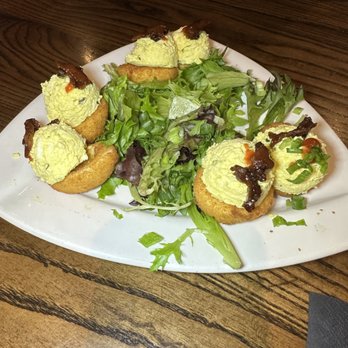 Local Goat - Deep Fried Deviled Eggs - New American Near Me - Pigeon Forge, Tennessee