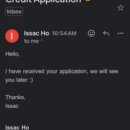 Email to tell me they received my all, and then email to say it was sold.