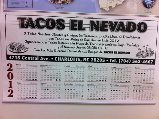 Menu photo 7 Tacos El Nevado Charlotte, NC Menu photo 7 Tacos El Nevado Charlotte, NC
