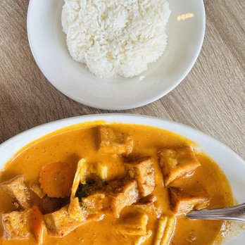 NUA Thai - Panang Curry with Fried Tofu - Thai Near Me - Houston, Texas NUA Thai - Panang Curry with Fried Tofu - Thai Near Me - Houston, Texas