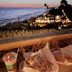 Crystal Cove Shake Shack - Chicken Sandwich, Oreo shake, Impossible Burger