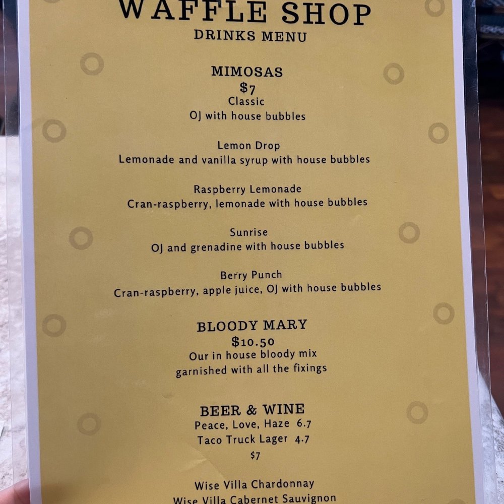 Waffle Shop - Drinks menu - Waffles Near Me - Lincoln, California Waffle Shop - Drinks menu - Waffles Near Me - Lincoln, California