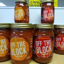 Luna's Groceries - Reppin "Off the Block" salsas. Proper community give back.