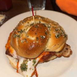 Villa Maria Restaurant - Vodka Chicken Parm Garlic Knot Slider