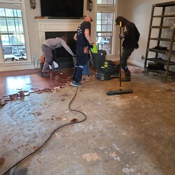 Frank's Flooring Installations - two men working on the floor - Flooring Near Me - Millbrook, Alabama