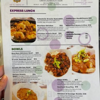 Creole 2 Geaux - Menu (front) - Cajun/Creole Near Me - Columbus, Ohio Creole 2 Geaux - Menu (front) - Cajun/Creole Near Me - Columbus, Ohio