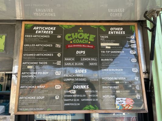 Menu photo 3 The Choke Coach Salinas, CA
