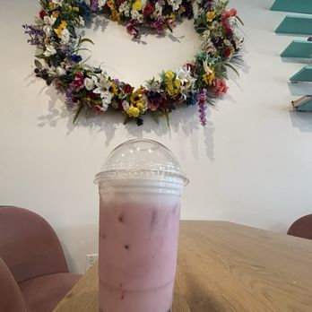 Amor Cafe & Pastry - Inside, Strawberry Boba - Bakeries Near Me - Centreville, Virginia