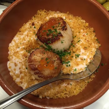 Arume - scallops with the ham foam - Mediterranean Near Me - Barcelona, B
