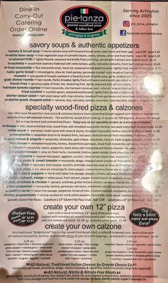 Menu photo 3 pie-tanza Arlington, VA