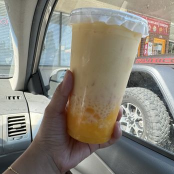 A Ice - Mango pomelo sago w/ mango agar boba - Bubble Tea Near Me - Lodi, California