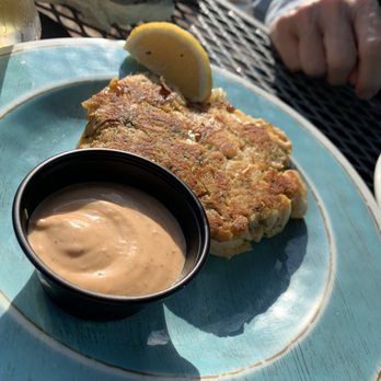 Beach Waves Grill - Crab Cake w/ Sriracha Aioli - Seafood Near Me - Indian Rocks Beach, Florida Beach Waves Grill - Crab Cake w/ Sriracha Aioli - Seafood Near Me - Indian Rocks Beach, Florida