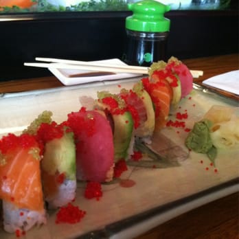 Kingston Wok - Yummy rainbow roll - Asian Fusion Near Me - Kingston, New York
