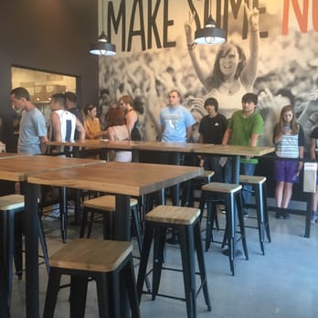 Blaze Pizza - The line inside to order - Salad Near Me - Palm Desert, California