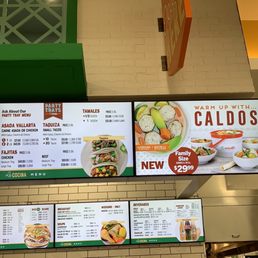 Updated menu Updated menu
