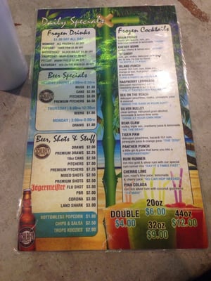 Menu photo 4 Tropical Liqueurs Springfield, MO