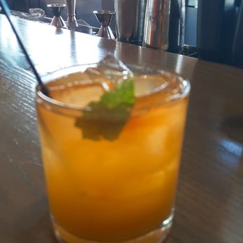 CO Sushi - DARK N’ PEACH bourbon, kraken black spiced rum, peach nectar, ginger, mint - Sushi Bars Near Me - Myrtle Beach, South Carolina
