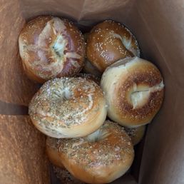 Dozen bagels to go.