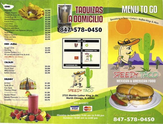 Menu photo 4 Speedy Taco North Chicago, IL